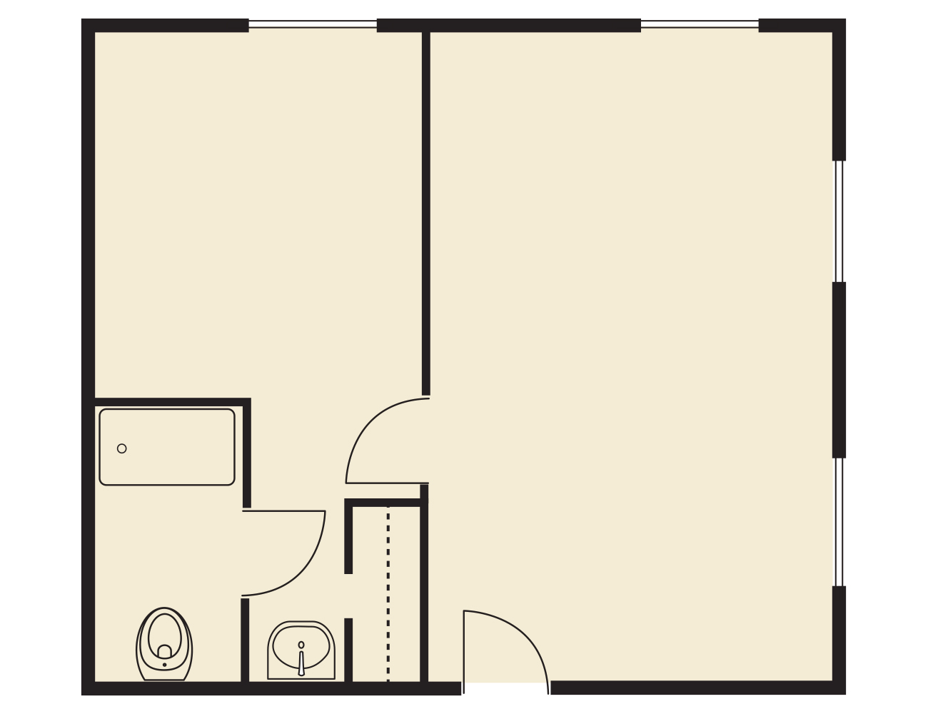 One Bedroom Luxury Blot Floors 0001 One Bedroom - River Valley Place Of Ottumwa