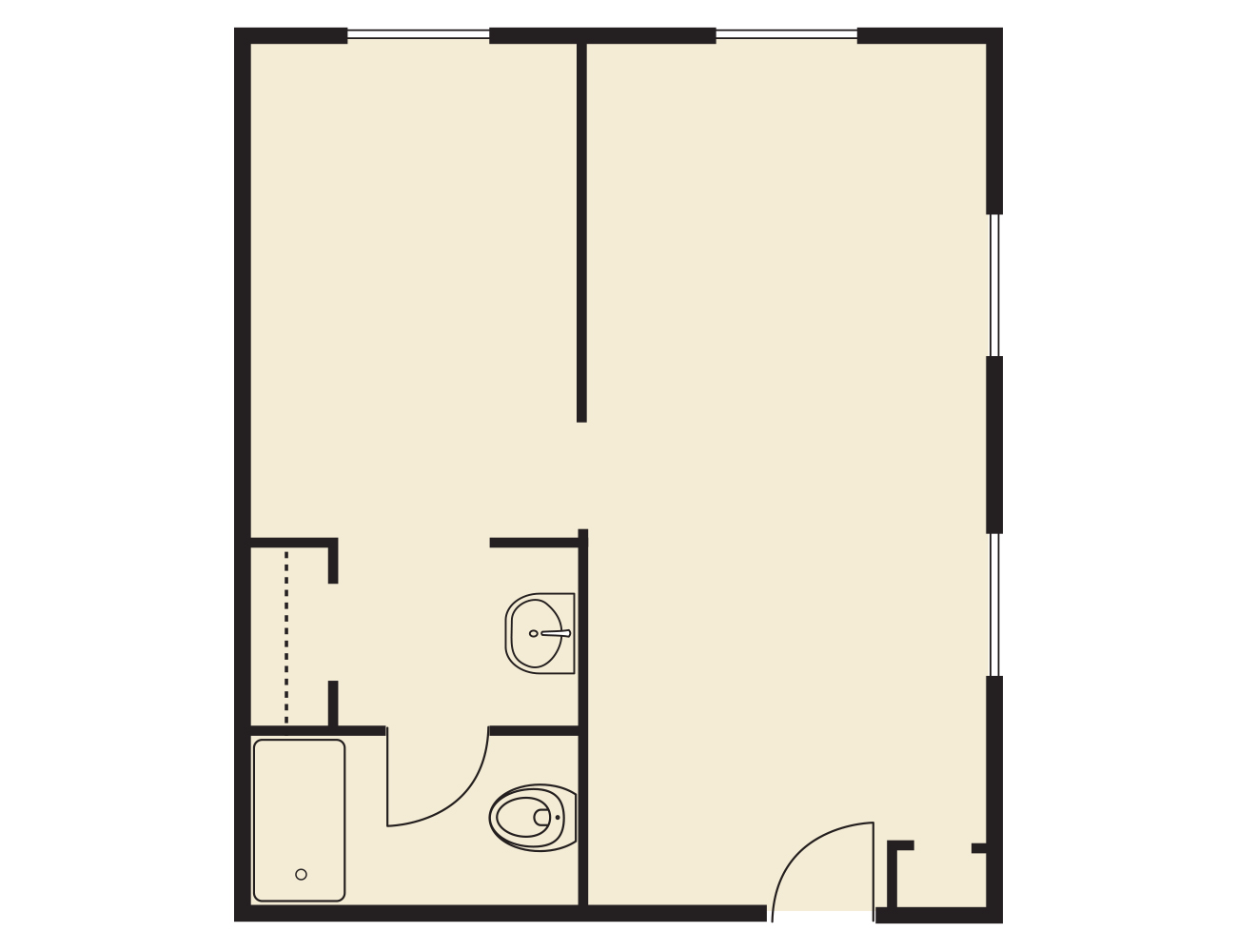 Grand One Bedroom Blot Floors 0003 Grand One Bedroom - River Valley Place Of Ottumwa